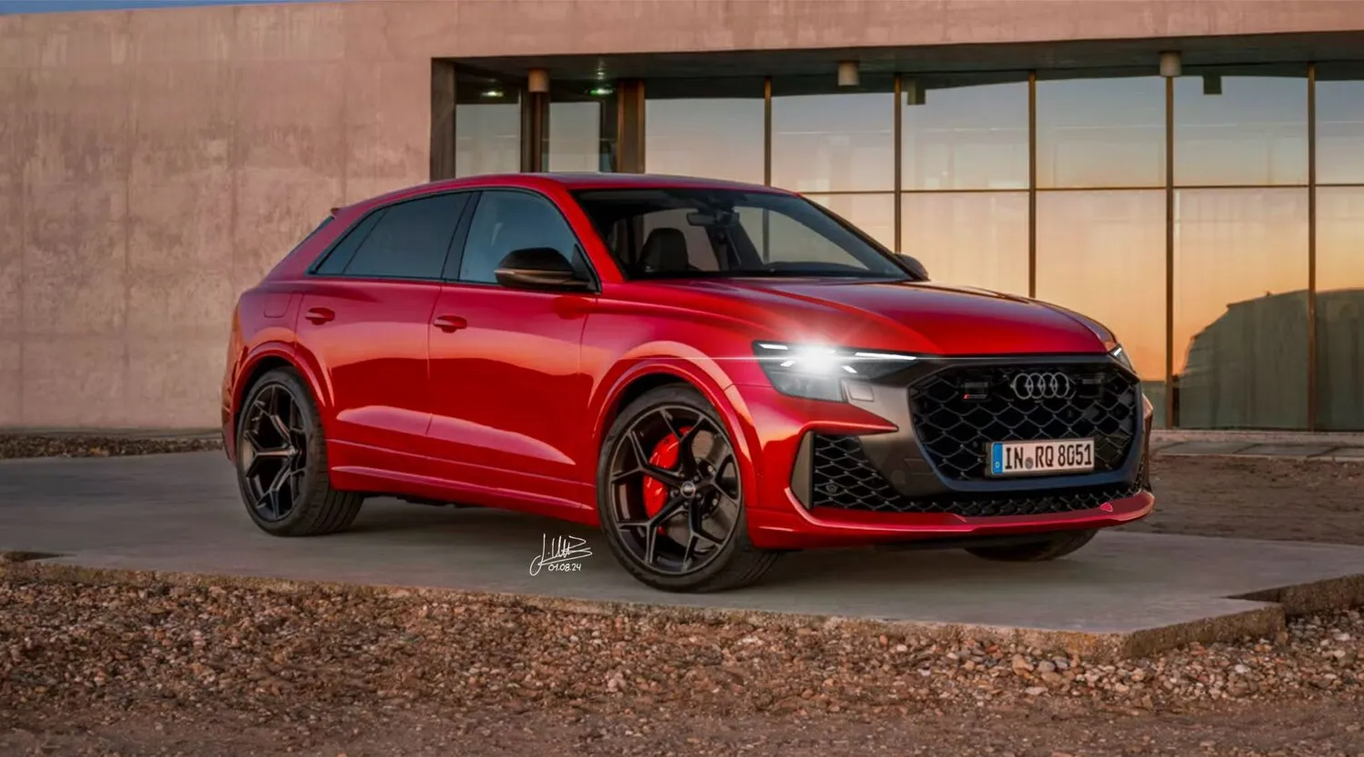 Redesign — Audi RS Q8 — stock vs redesign