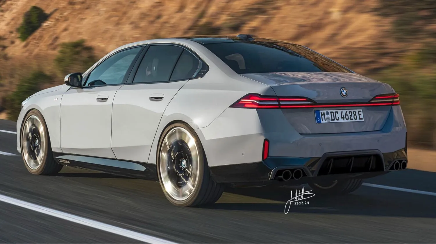 Redesign — BMW 5-Series — stock vs redesign