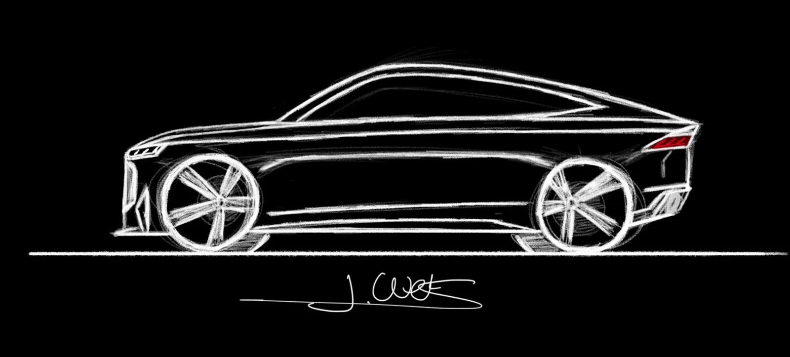 Digital car design study by Julian Weis №5