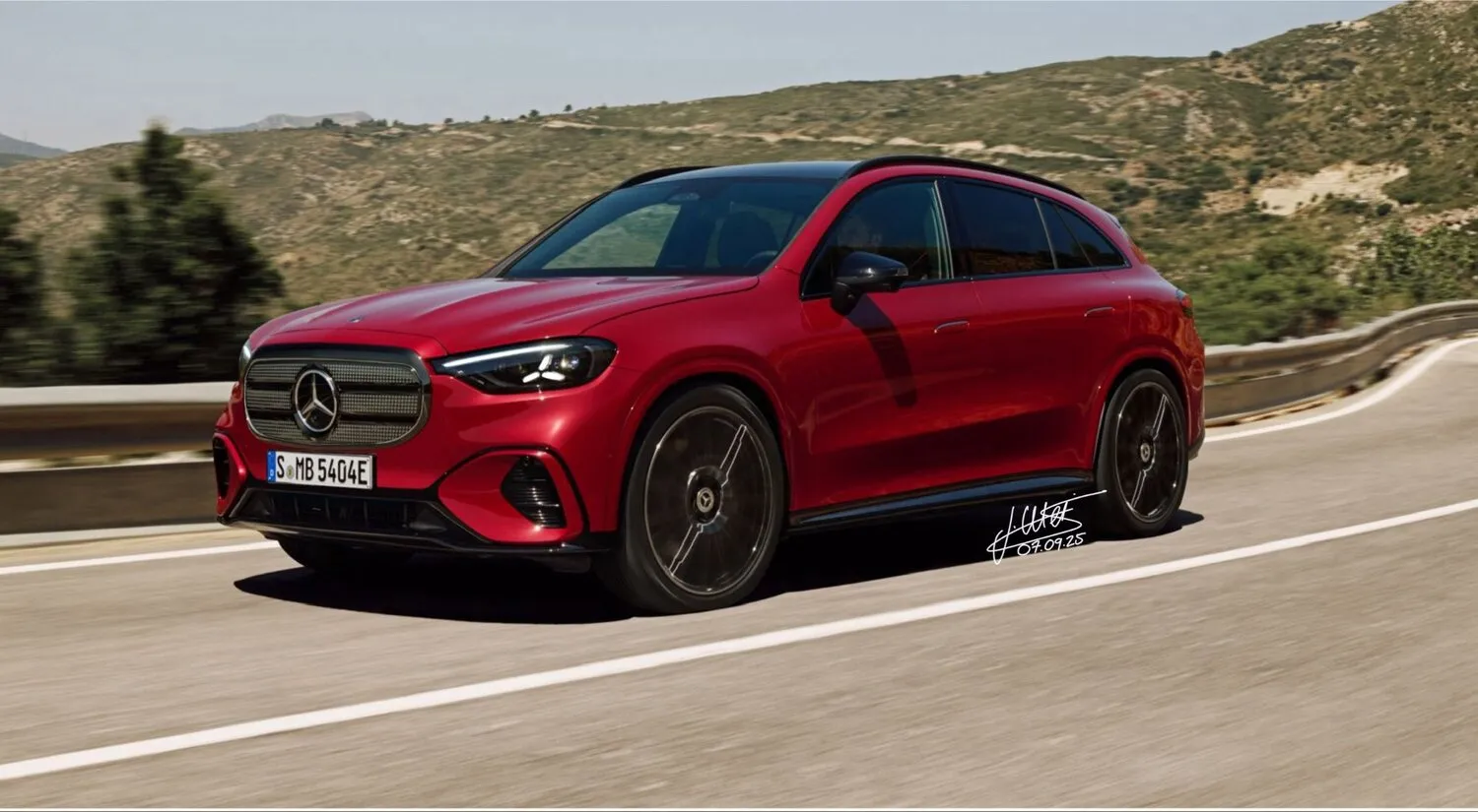 Redesign — Mercedes-Benz GLC EQ — stock vs redesign