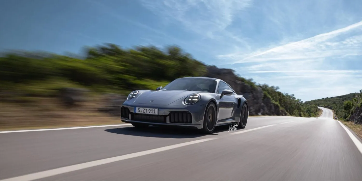 Redesign — Porsche 911 Turbo S — stock vs redesign