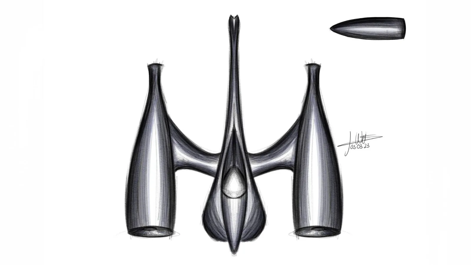 — Chrome sculpture study build-up